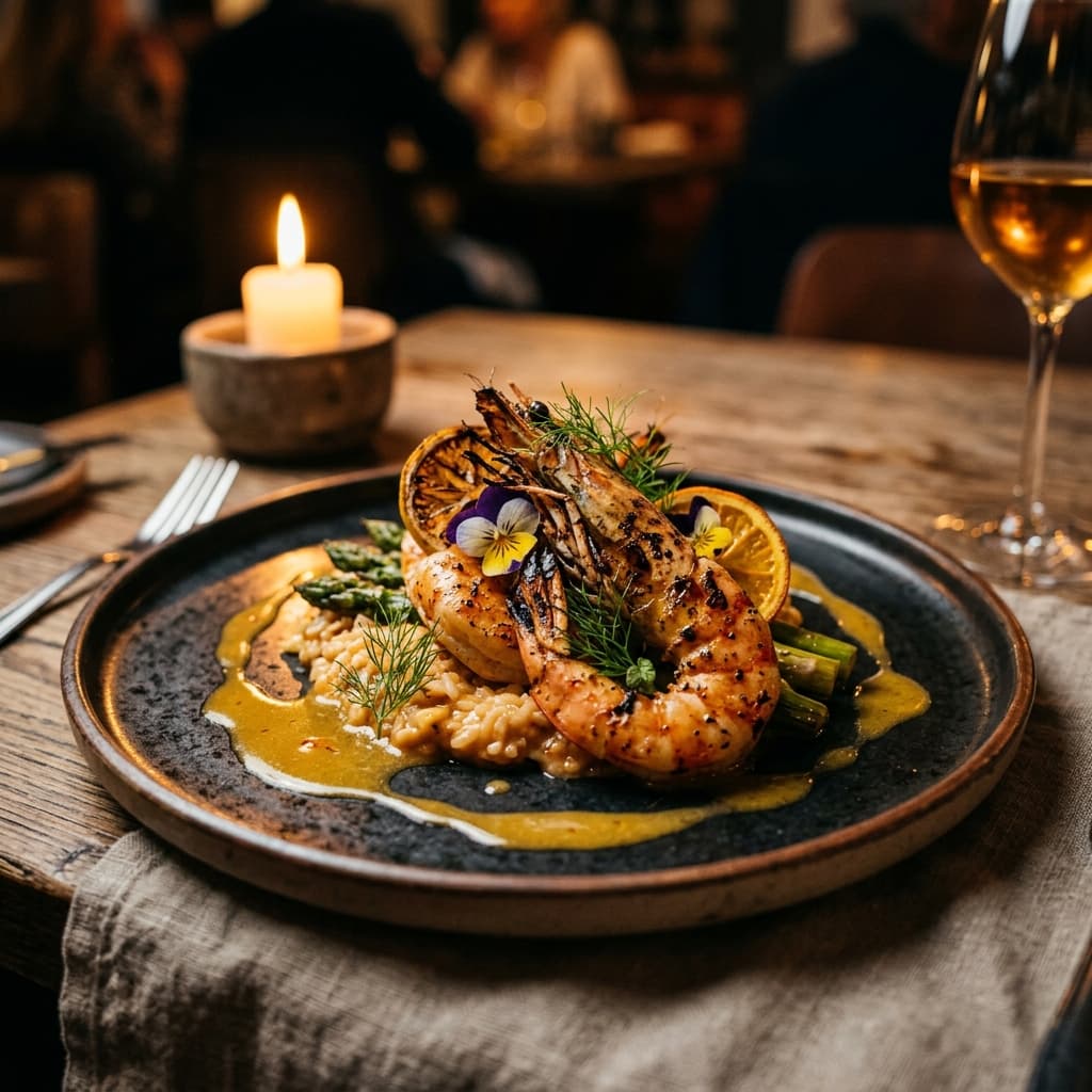 Golden Prawn Risotto